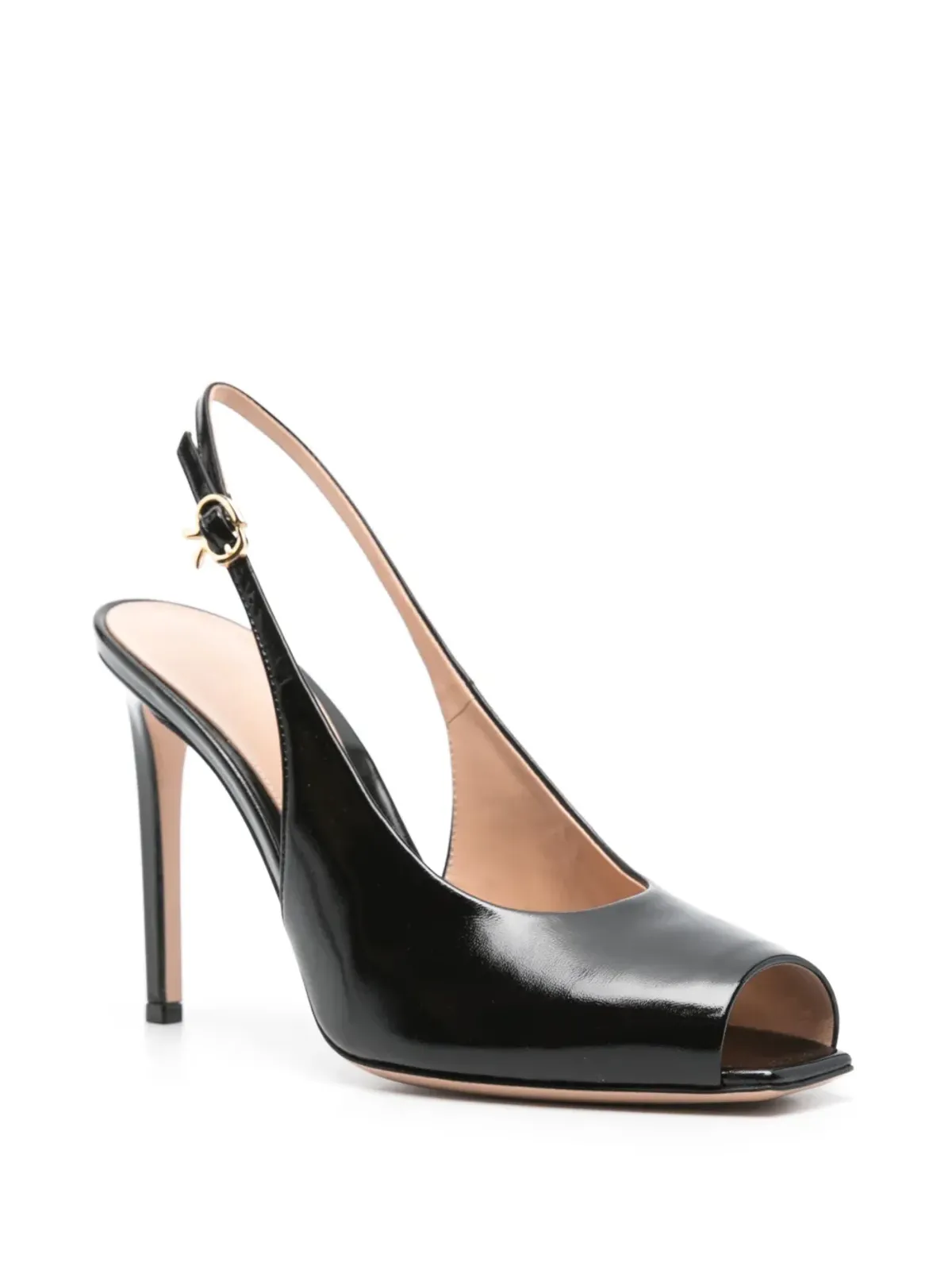 Gianvito Rossi レザーサンダル - ブラック - 画像2
