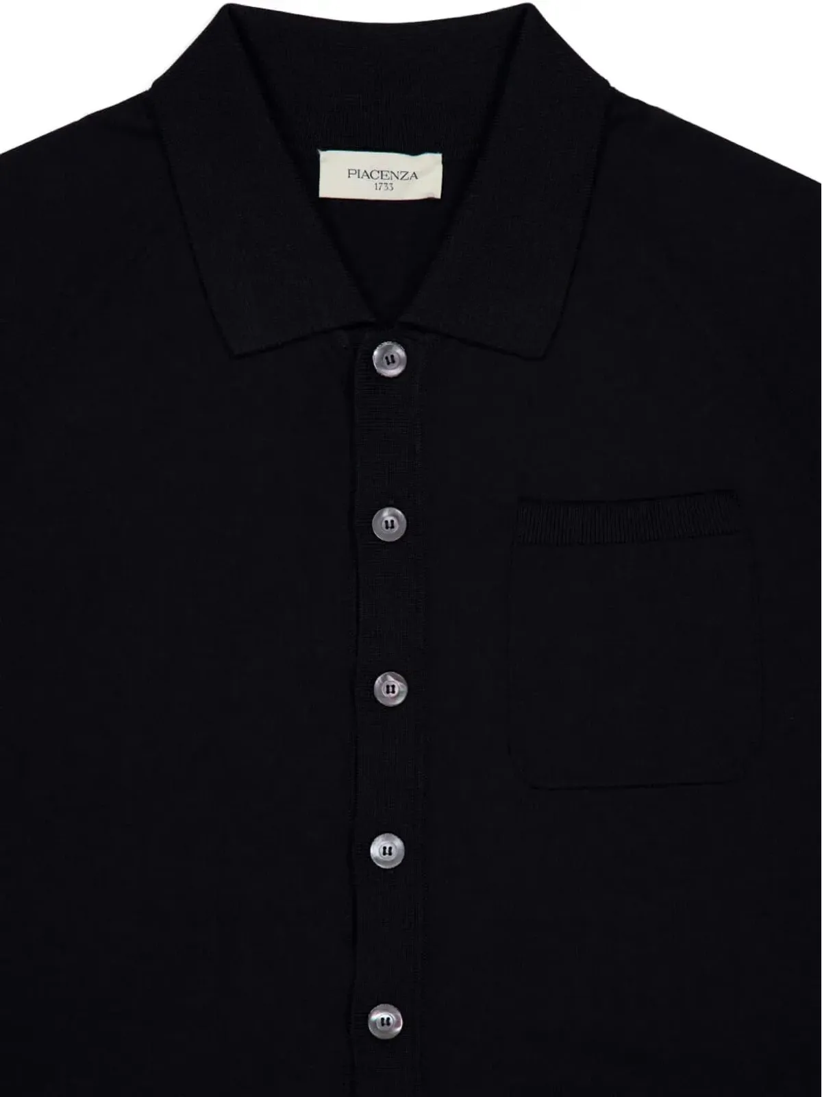 Piacenza Cashmere パッチポケット付きニットシャツ - 画像3