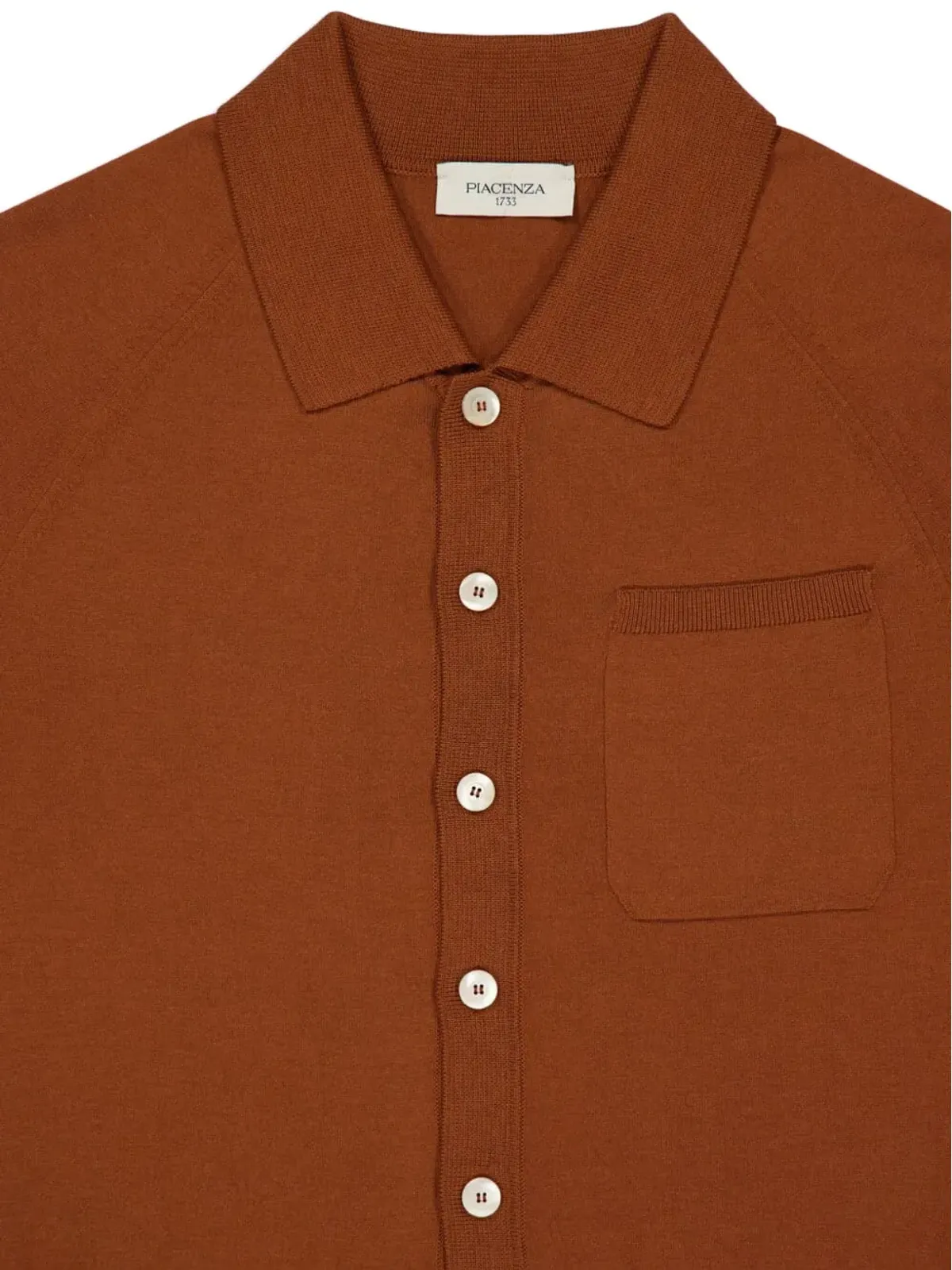 Piacenza Cashmere ボタン付きラグランスリーブシャツ - 画像3
