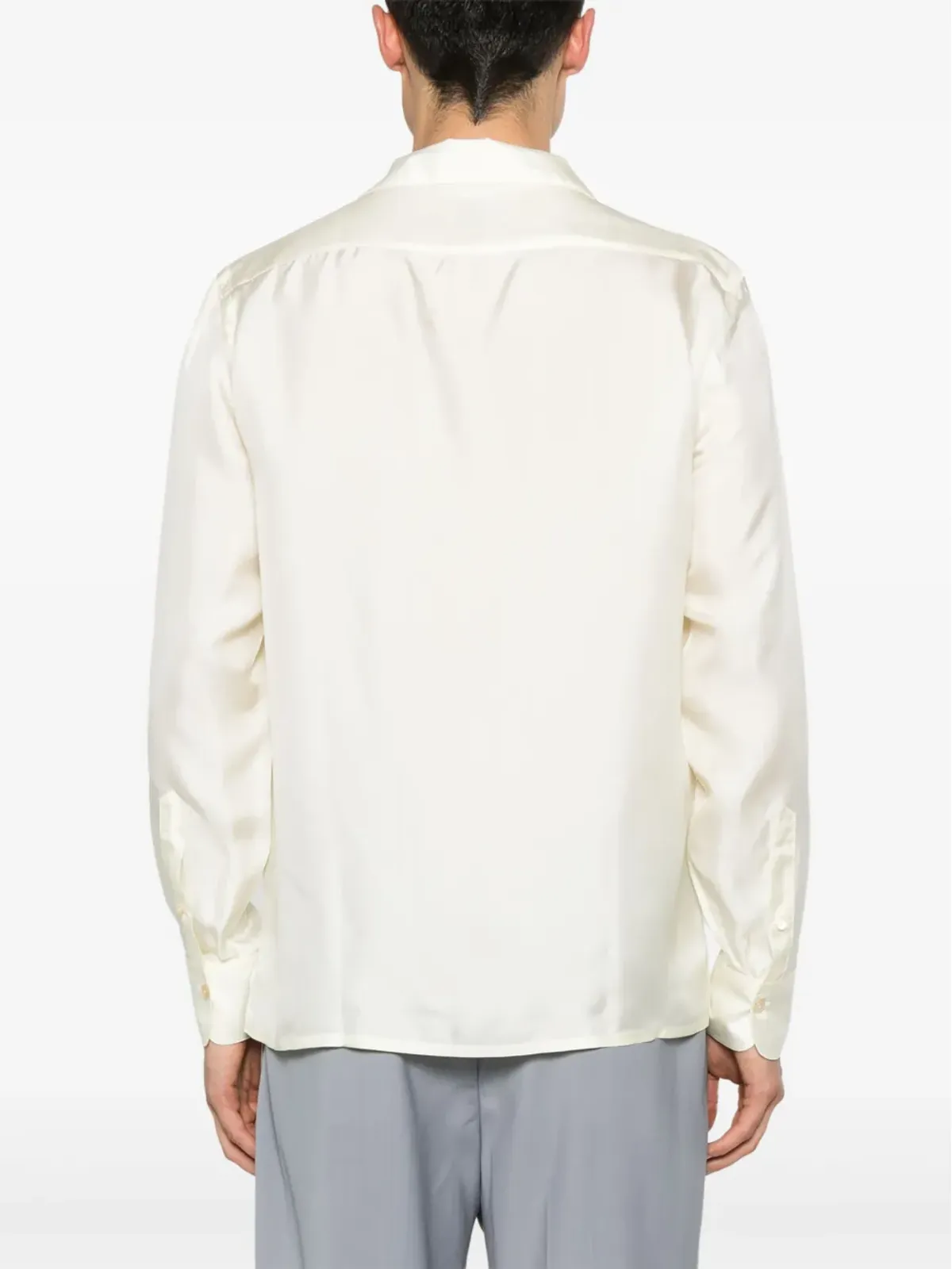 Alessandro Gherardi シルクシャツ イエロー - 画像4