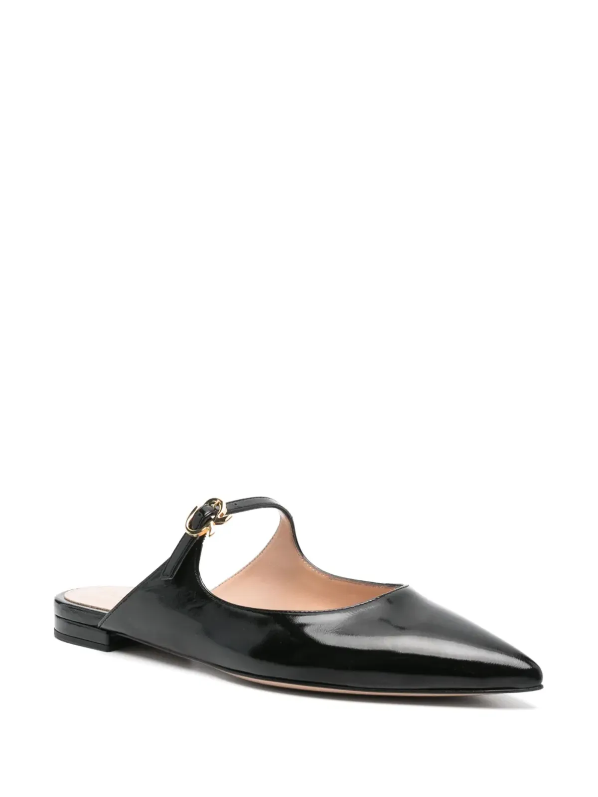 Gianvito Rossi パテントレザー ミュール - ブラック - 画像2
