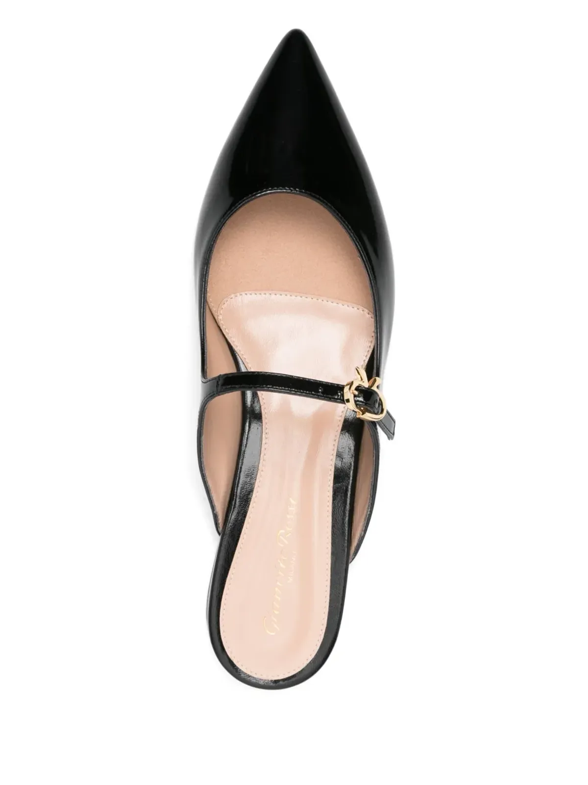 Gianvito Rossi パテントレザー ミュール - ブラック - 画像4
