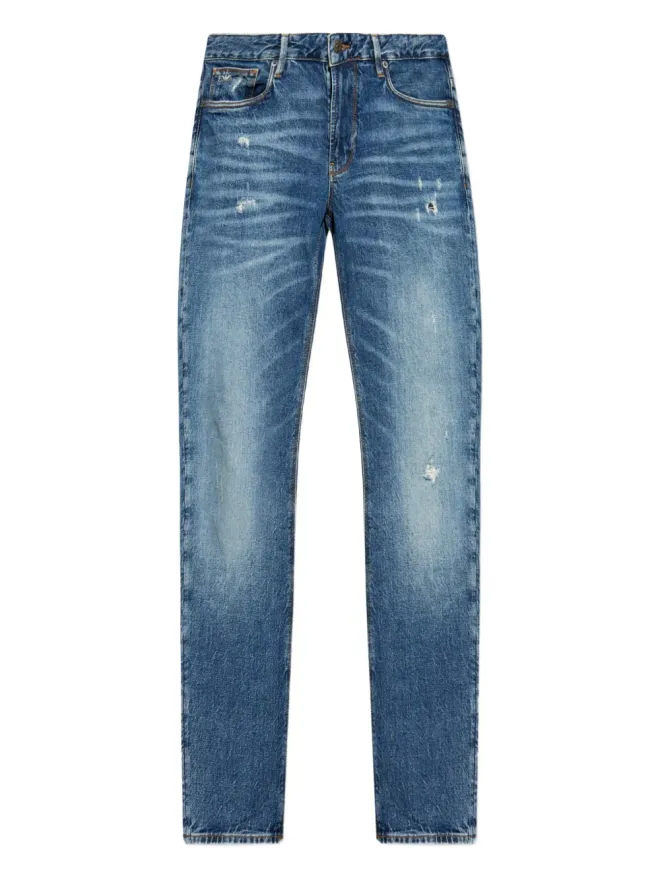 Emporio Armani Emporio Armani ダメージ加工デニム - ブルーの商品画像
