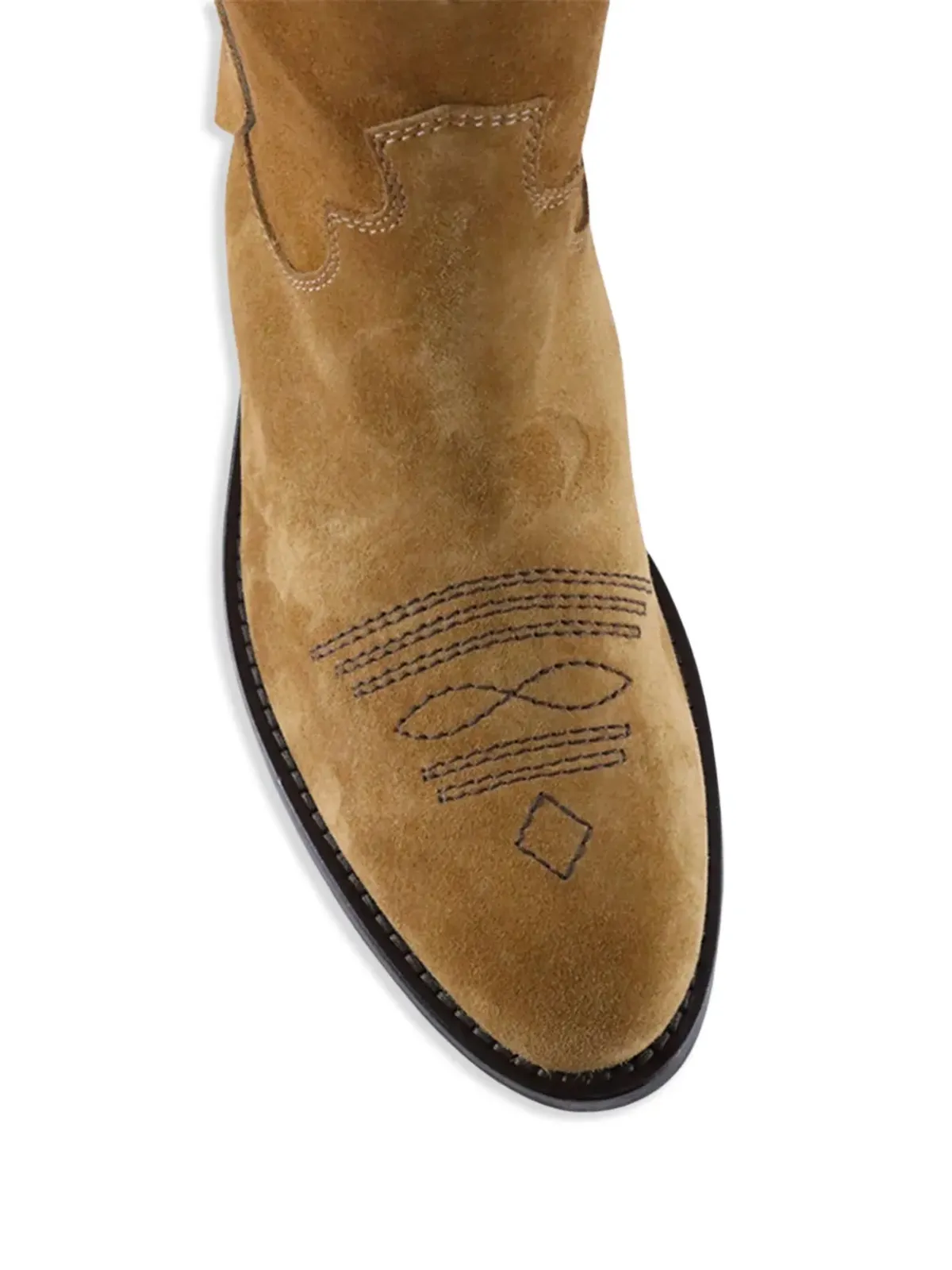 Notabene Anne suede Western ankle boots - Brown - 画像5