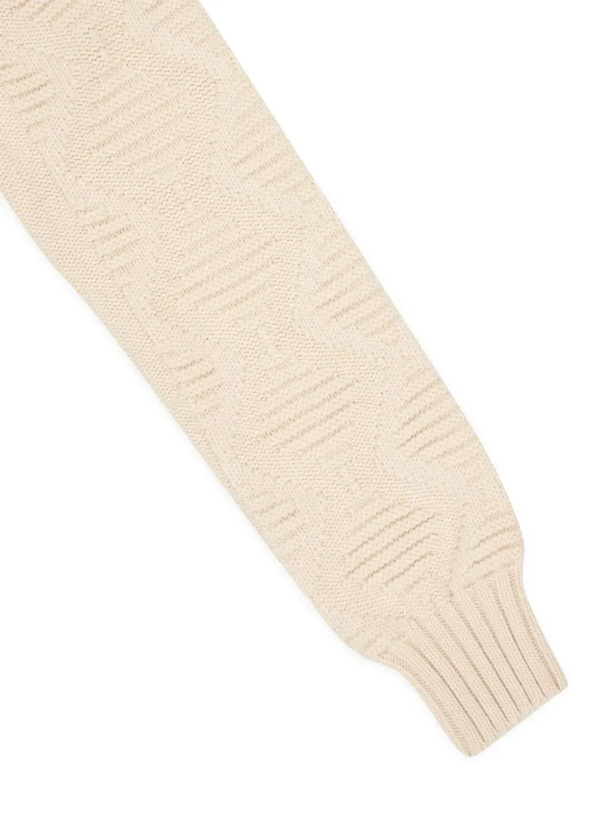 Piacenza Cashmere Vネック ケーブルニット ポロシャツ - 画像4