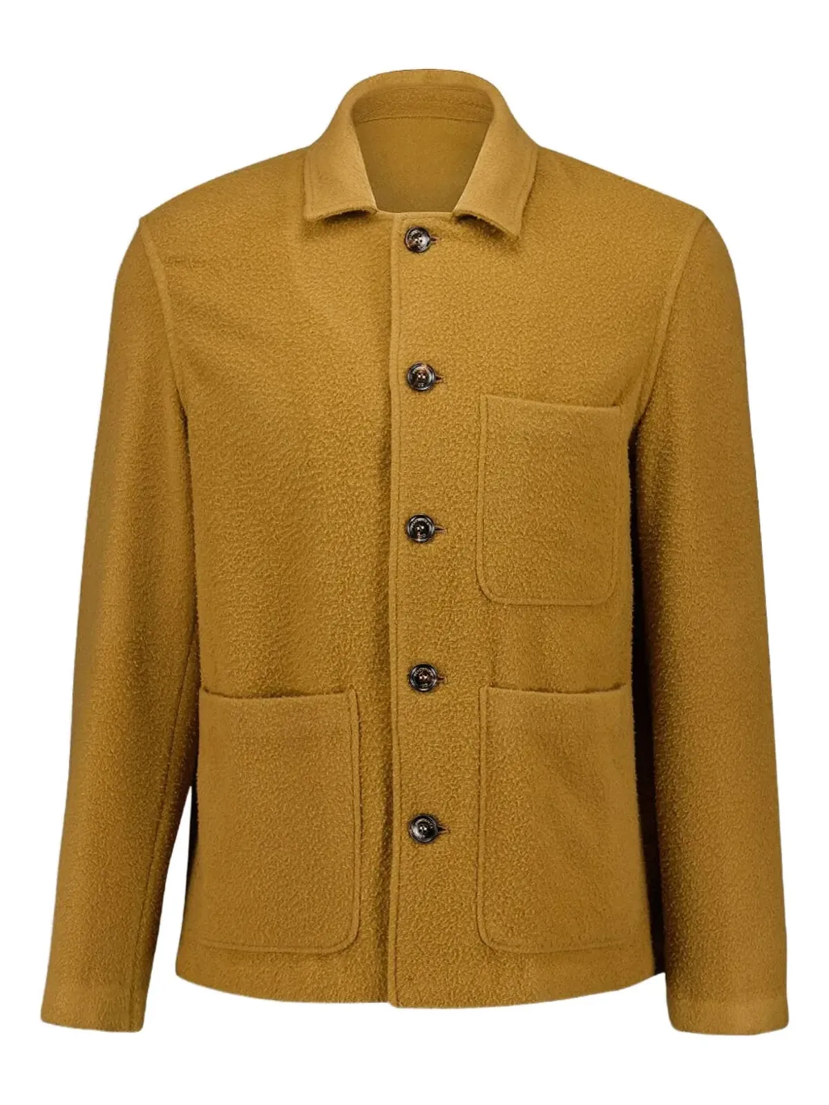Piacenza Cashmere ボタンアップ カシミヤ シャツジャケット - Brown - 画像1