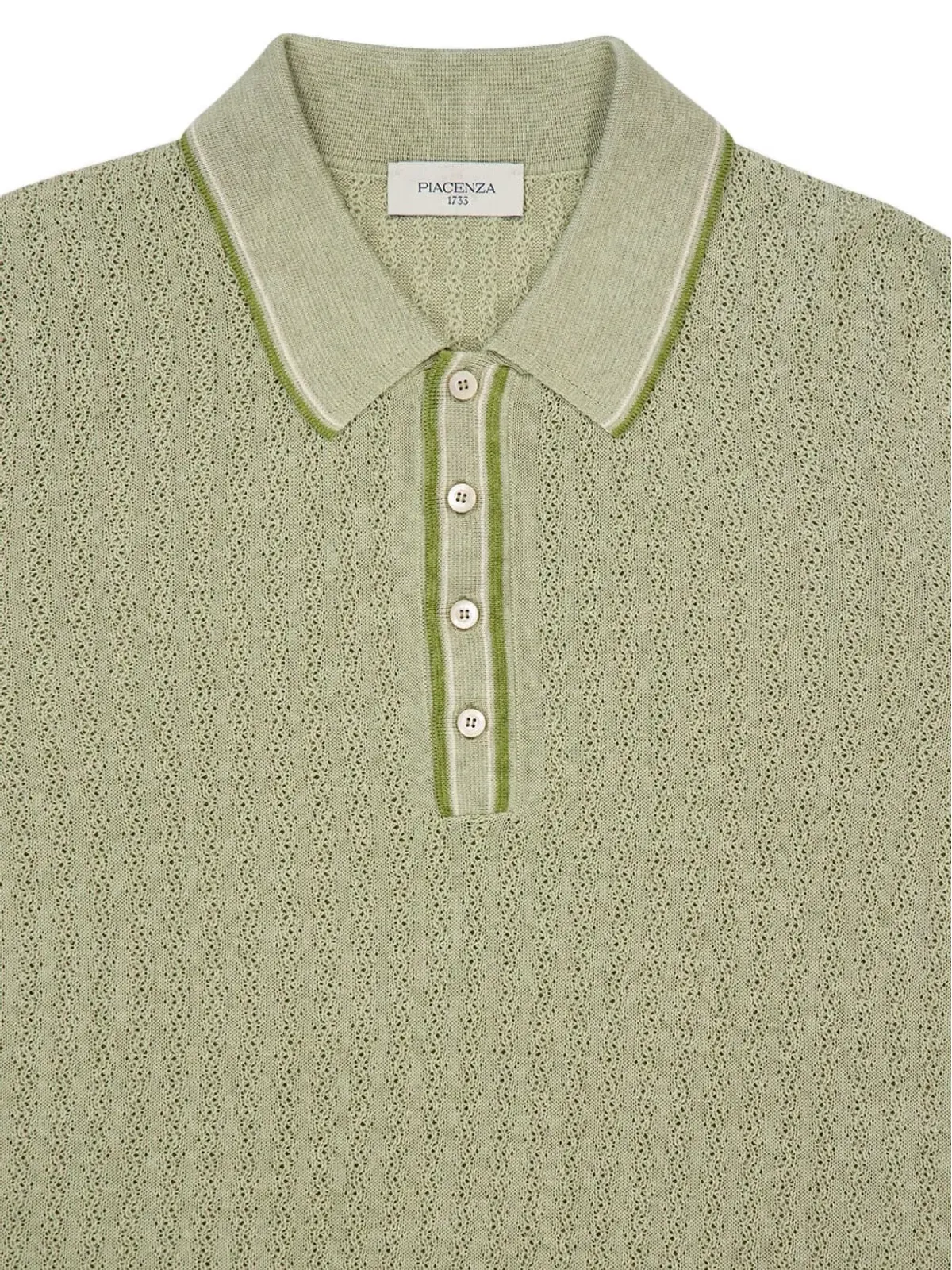 Piacenza Cashmere 四つボタンリネンポロシャツ - 画像3
