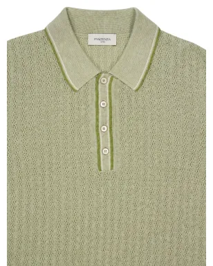 Piacenza Cashmere 四つボタンリネンポロシャツ - サムネイル3