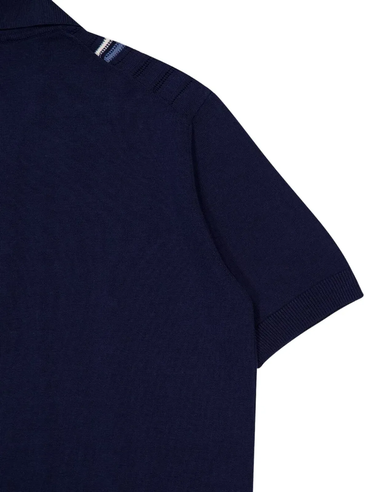 Piacenza Cashmere 半袖コットンポロシャツ - 画像4