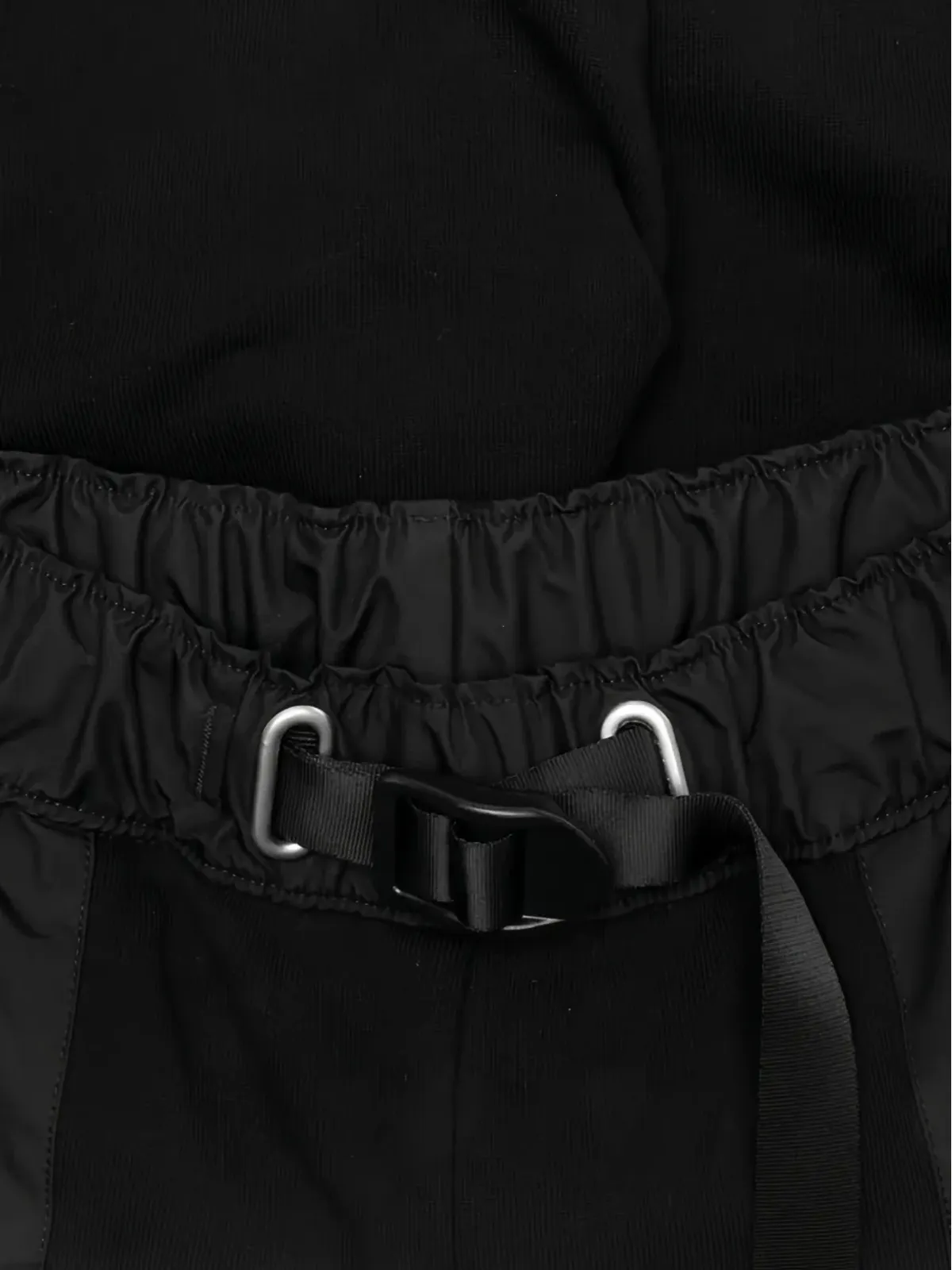 John Elliott バックル留めパネルショーツ（ブラック） - 画像3