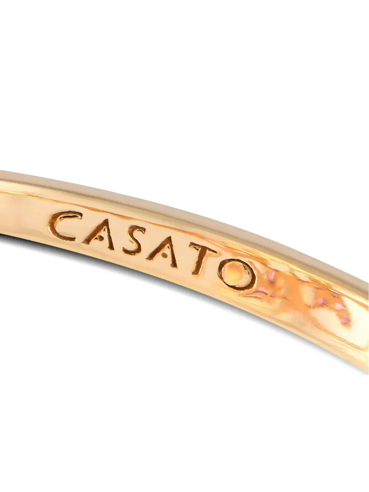 Casato 18Kイエローゴールド ダンティー フラワー ダイヤモンドとサファイアのリング - 画像3