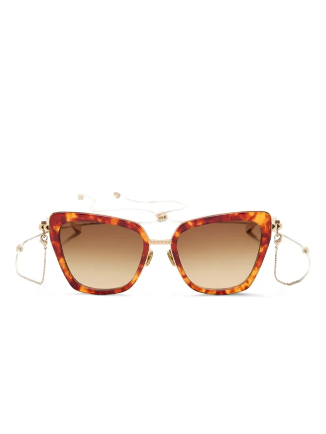 VALENTINO GARAVANI EYEWEAR VALENTINO GARAVANI EYEWEAR VLS165 B chain sunglasses - Brownの商品画像