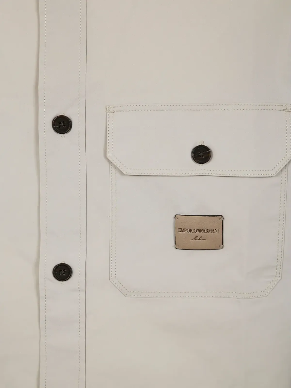 Emporio Armani ロゴアップリケ シャツ - 画像3