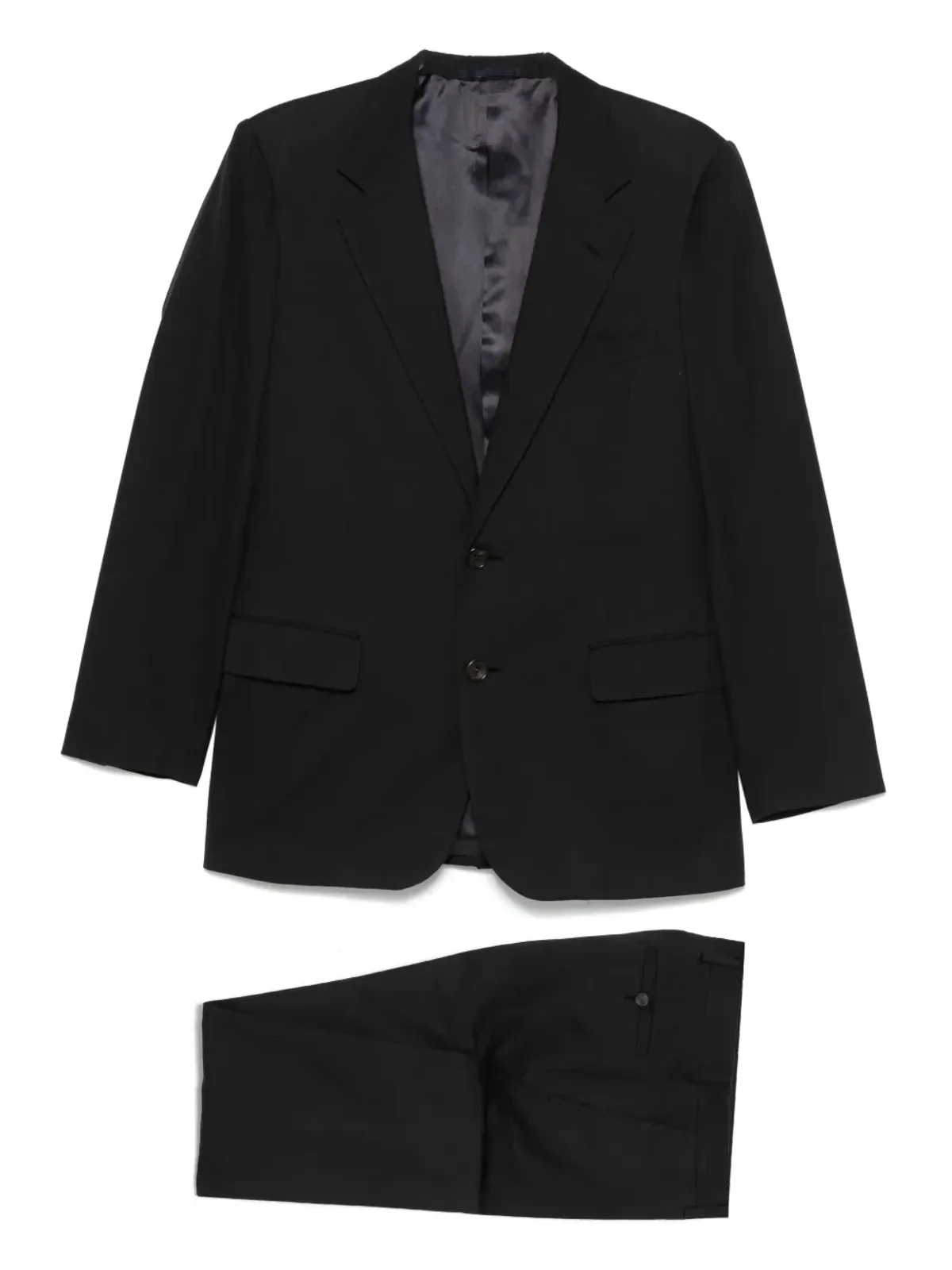Lanvin Pre-Owned 2000年代 ネイビー シングルブレストスーツ - 画像1