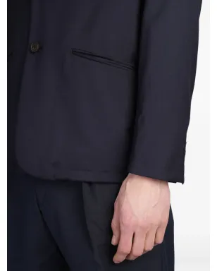 Emporio Armani バージンウール ブレザー ブルー - サムネイル5