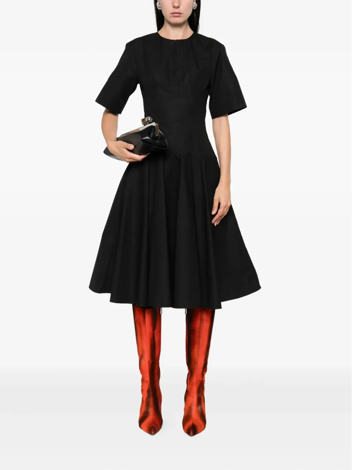 Alexander McQueen フレアミディドレス - 画像2