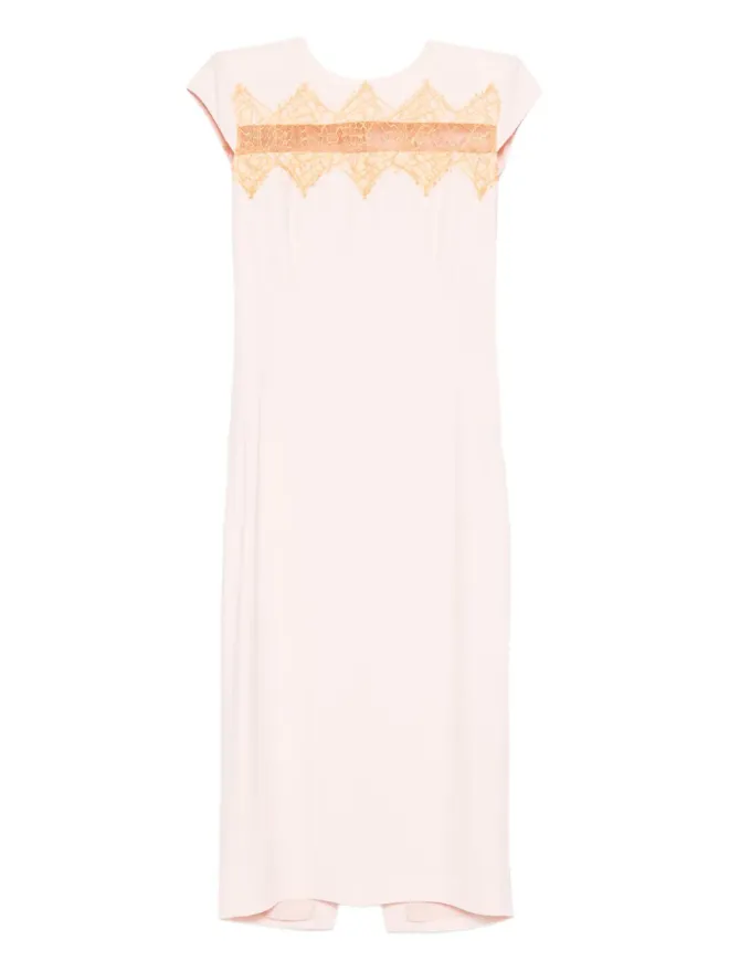 Alexander McQueen Alexander McQueen レースインサート ミディドレスの商品画像