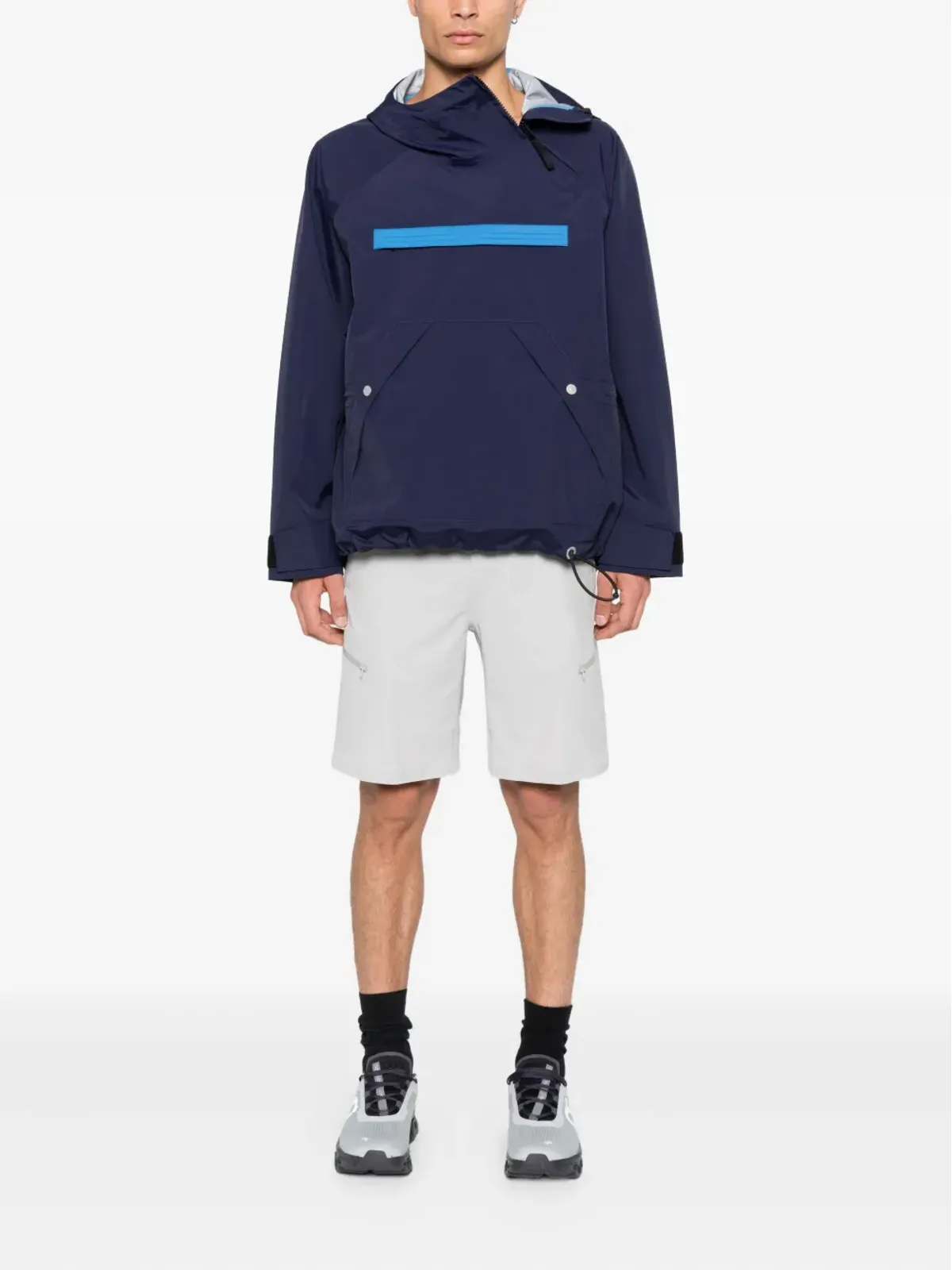 Stone Island Marina パネルデザインのフード付きジャケット - ブルー - 画像2