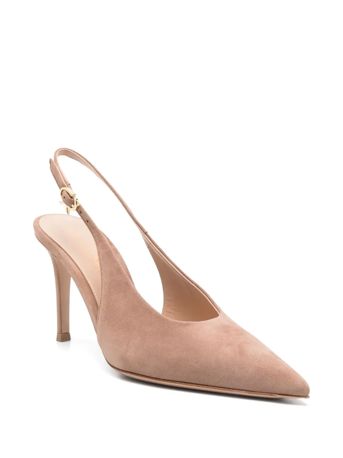 Gianvito Rossi Robbie 80mmパンプス - ベージュ系 - 画像2