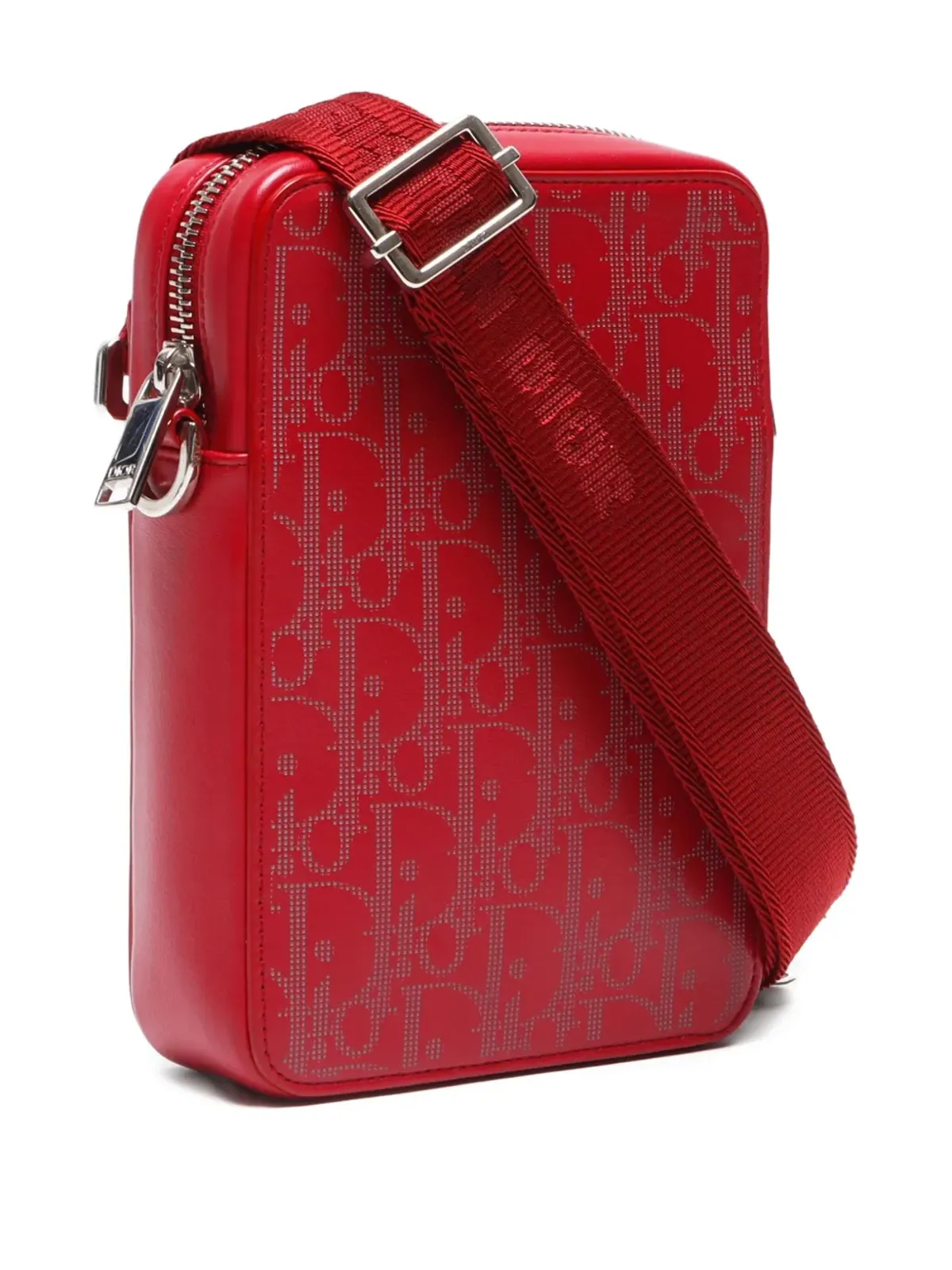 Christian Dior ビンテージ 2021年頃 カーフレザー クロスボディバッグ - カーディナルレッド - 画像3