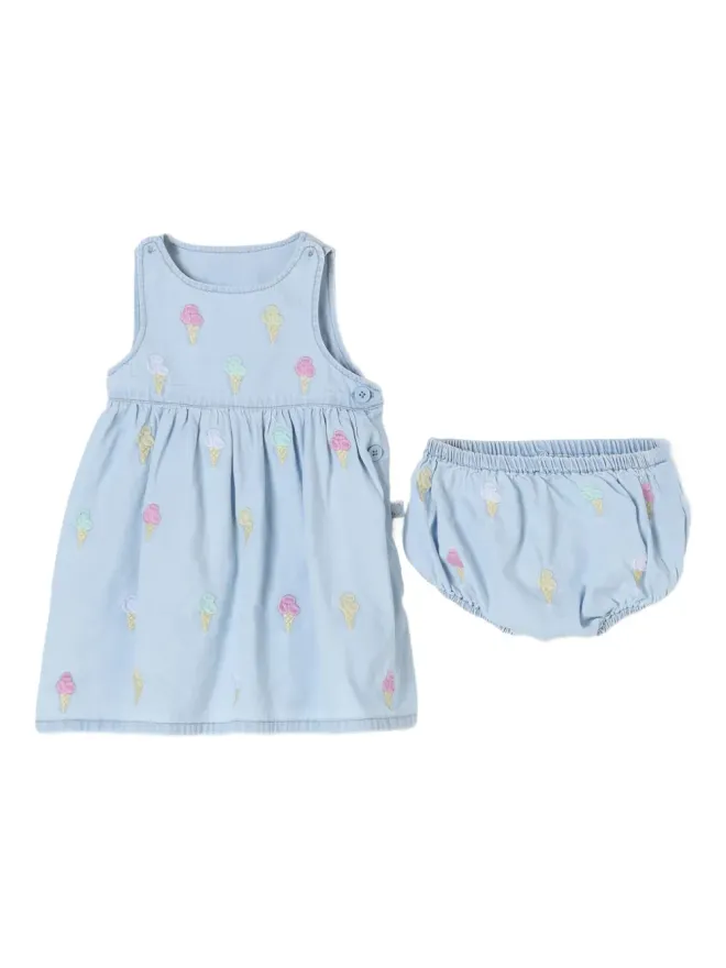 Stella McCartney Kids Stella McCartney Kids アイスクリーム刺繍ドレスの商品画像