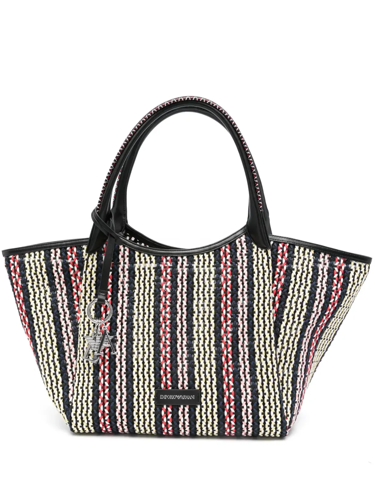Emporio Armani 籠編みトートバッグ - 画像1