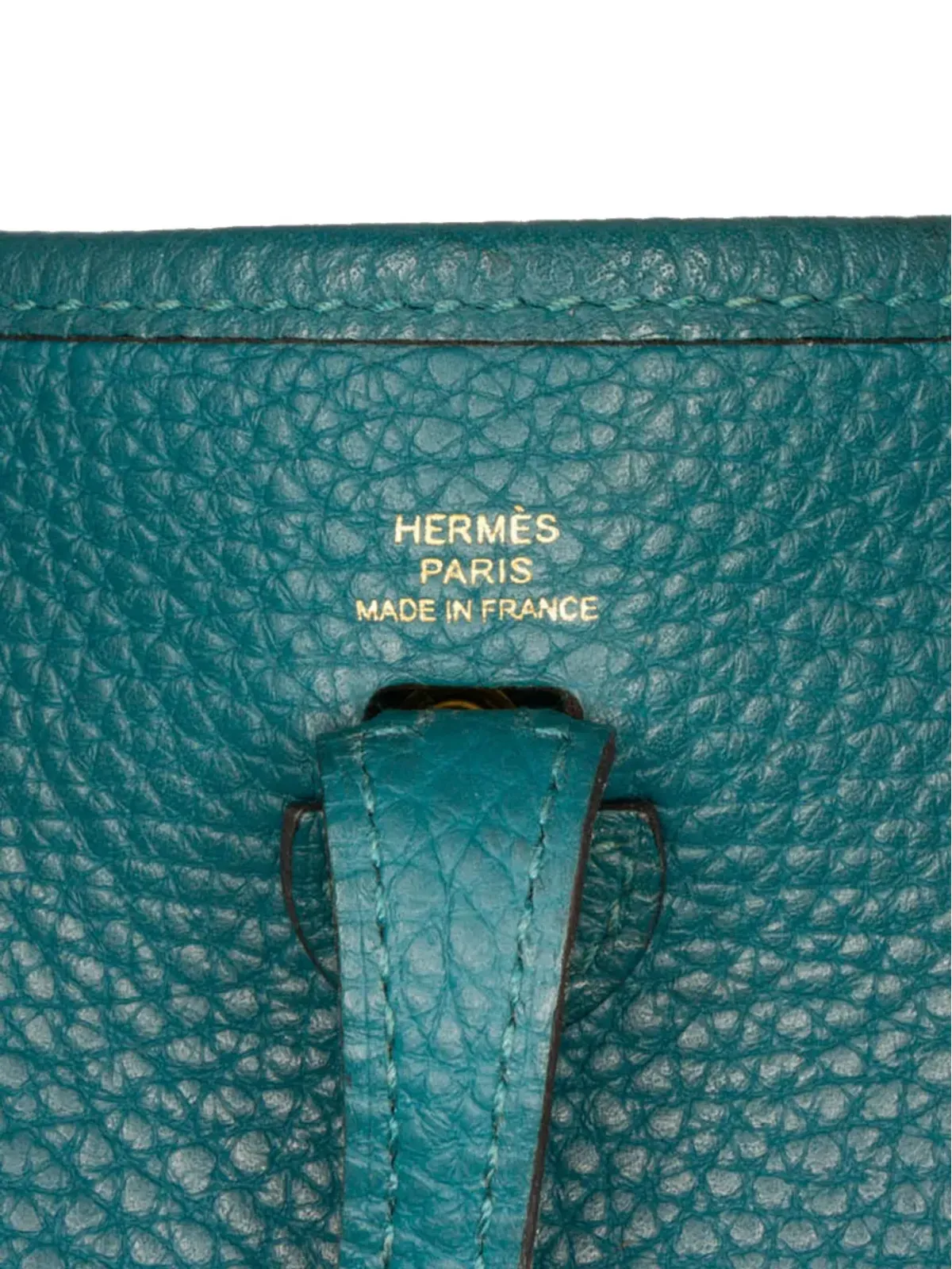 Hermès ビンテージ 2019 Clemence Evelyne III TPM クロスボディバッグ ブルー - 画像5