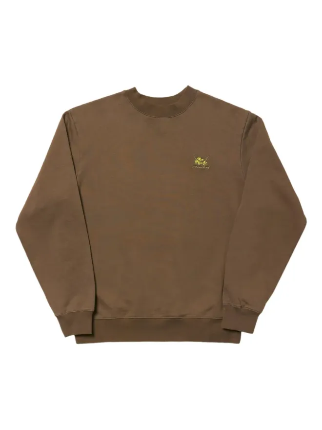 Nicholas Daley Nicholas Daley 刺繍ロゴ入りスウェットシャツ ブラウンの商品画像