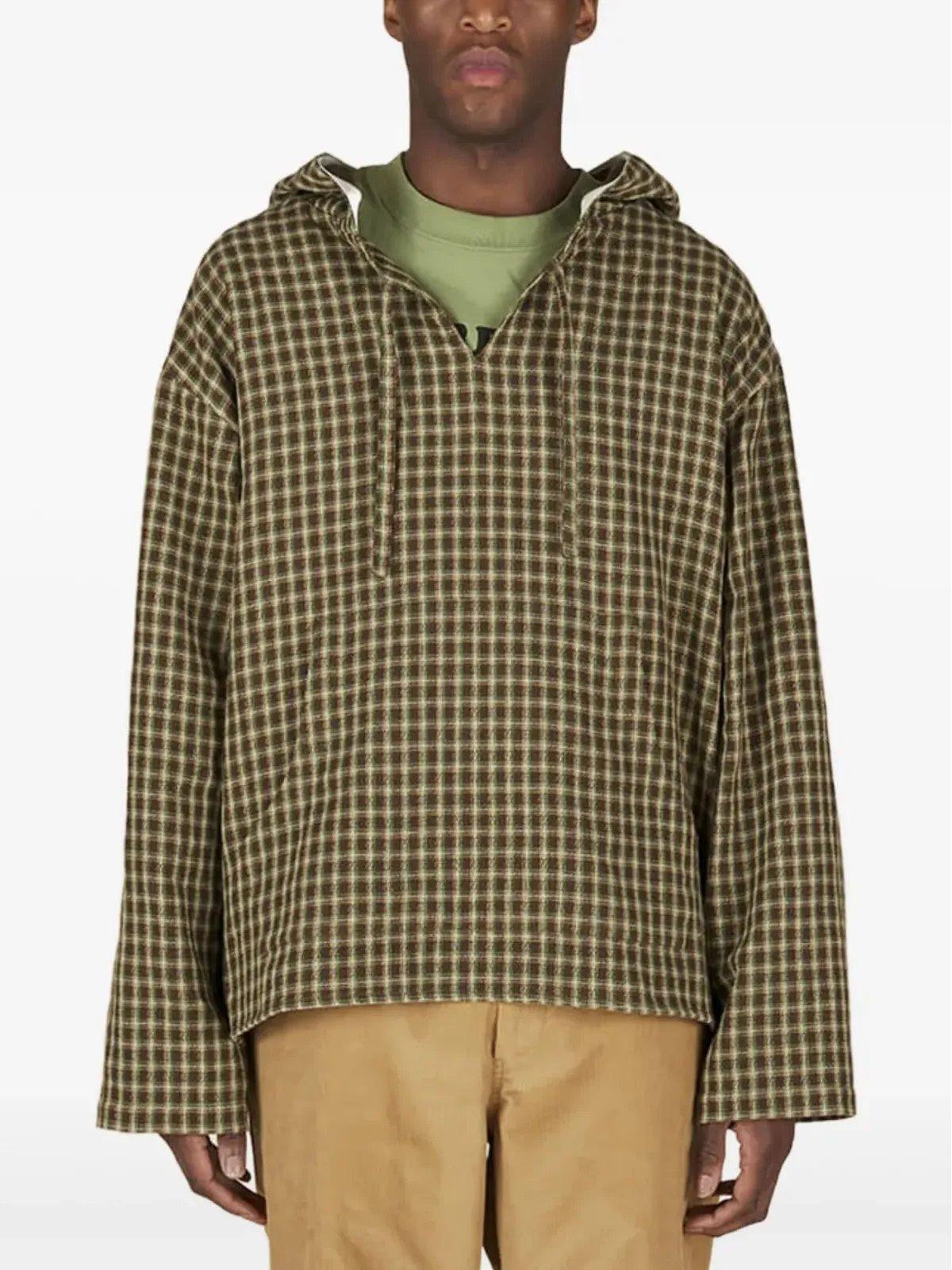 Nicholas Daley checked hoodie - 画像2