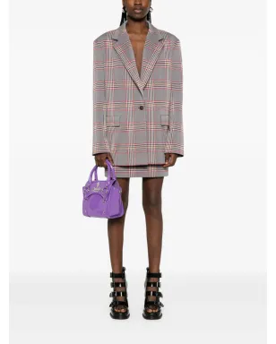 A.M.G. チェック柄ミニスカート - サムネイル2