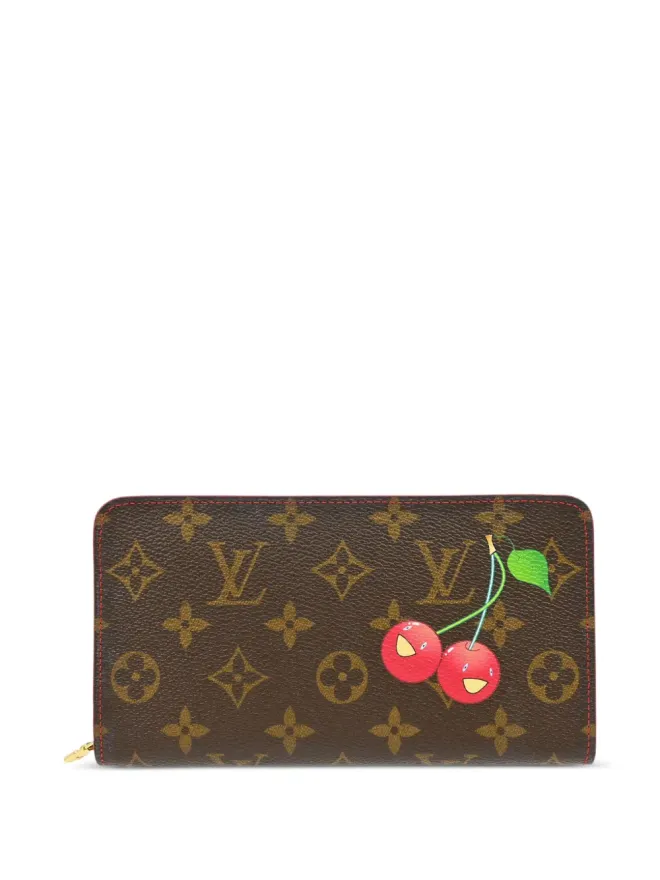Louis Vuitton Pre-Owned Louis Vuitton ビンテージ × Takashi Murakami 2005年モノグラム チェリープリント ウォレット ブラウンの商品画像