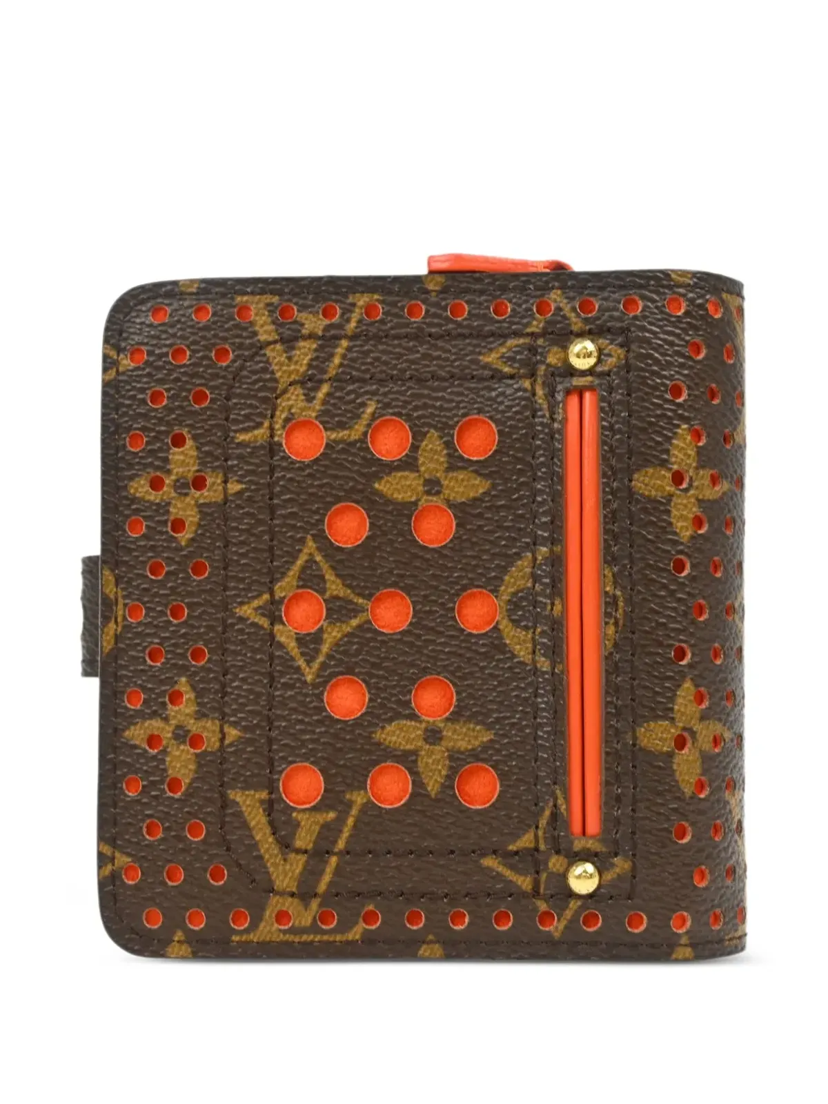Louis Vuitton ビンテージ 2006 モノグラム・パーフォレーテッド・コンパクトウォレット - ブラウン - 画像2