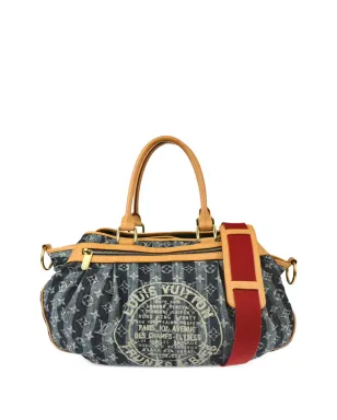 Louis Vuitton ビンテージ 2006 Monogram Denim Cabas Raye トートバッグ - ブルー - サムネイル1