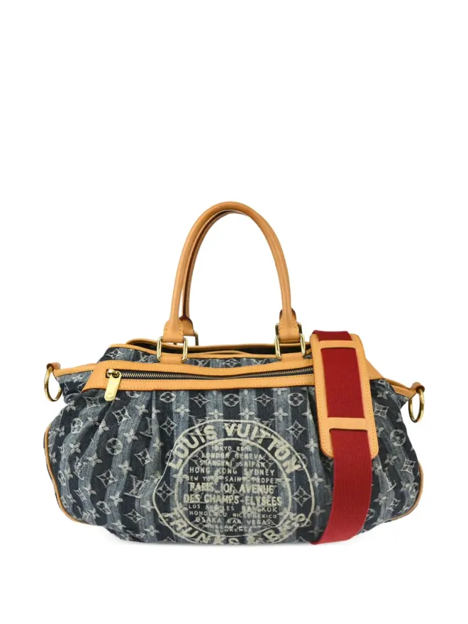 Louis Vuitton Pre-Owned Louis Vuitton ビンテージ 2006 Monogram Denim Cabas Raye トートバッグ - ブルーの商品画像
