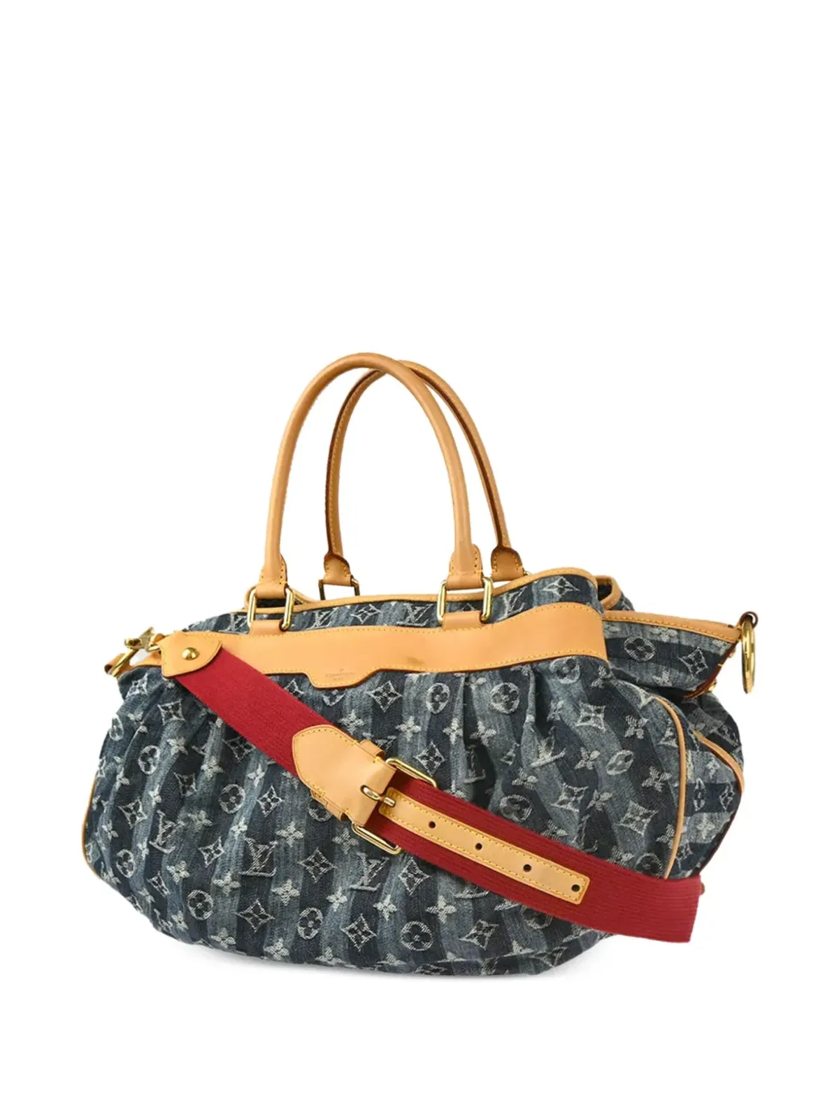 Louis Vuitton ビンテージ 2006 Monogram Denim Cabas Raye トートバッグ - ブルー - 画像2