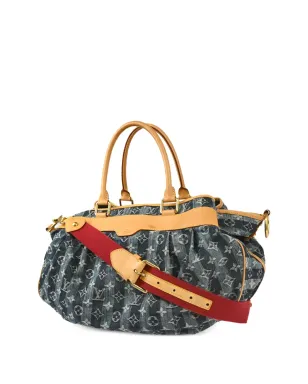 Louis Vuitton ビンテージ 2006 Monogram Denim Cabas Raye トートバッグ - ブルー - サムネイル2