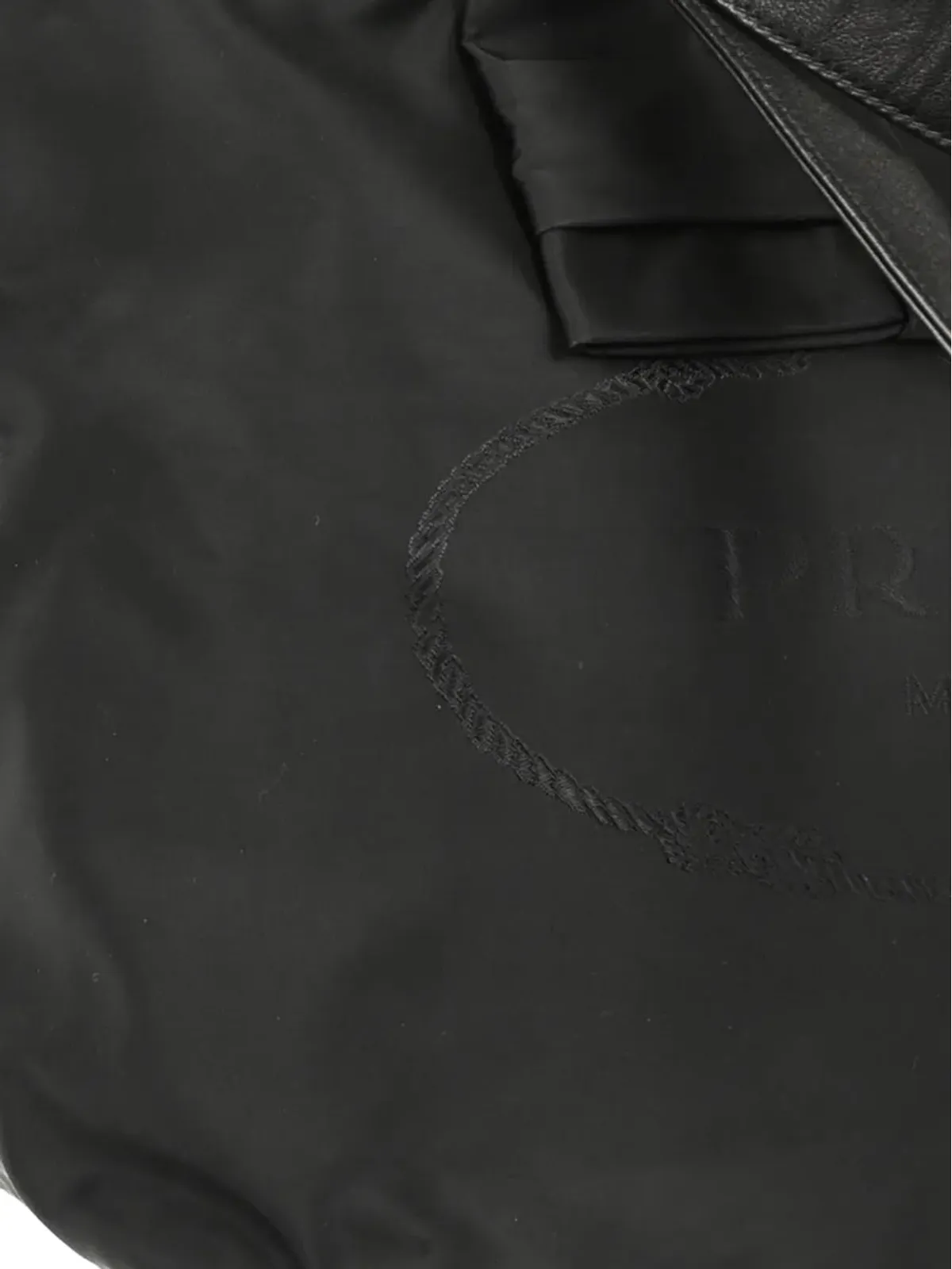 Prada ビンテージ 2010年 リボン付きトートバッグ - ブラック - 画像3