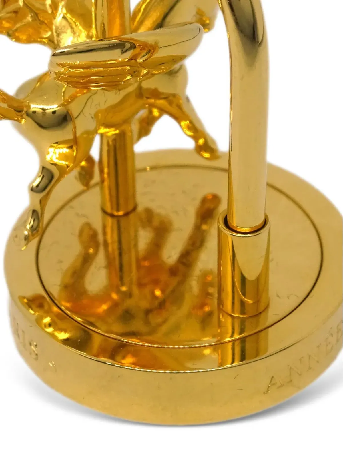 Hermès ビンテージ 2007 Entrez dans la danse! Pegasus Cadena チャーム - ゴールド - 画像3