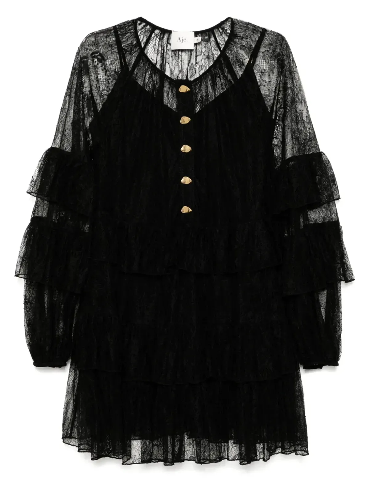 Aje mini Primrosi dress - Black - 画像1