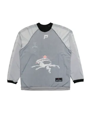 PROTOTYPES Inside Out Football T-Shirt - Grey - サムネイル1