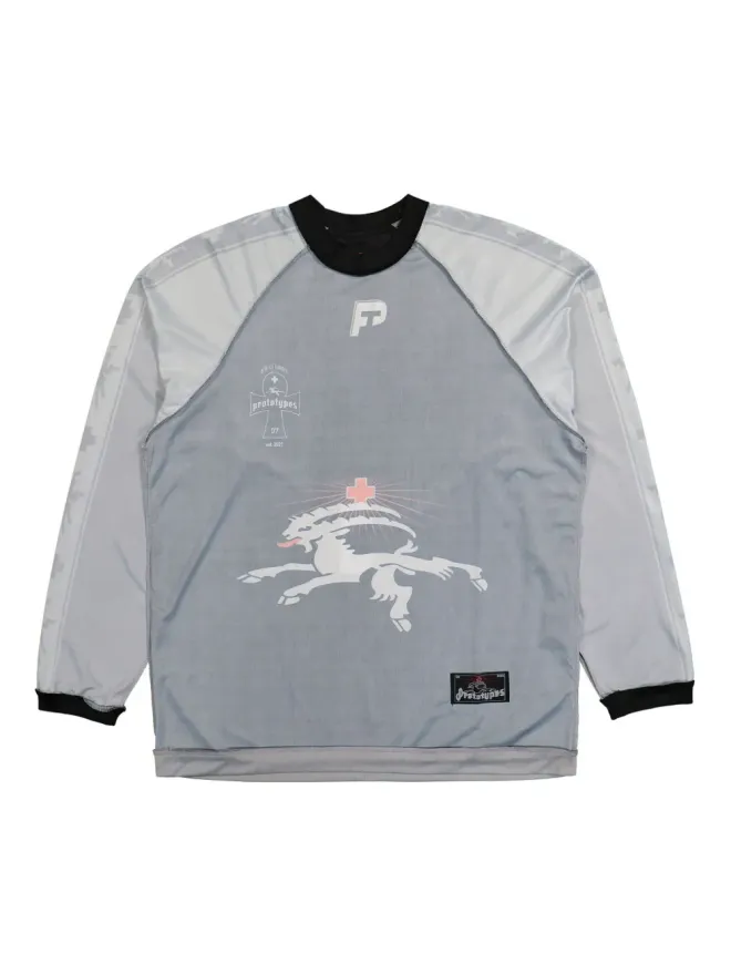 Prototypes PROTOTYPES Inside Out Football T-Shirt - Greyの商品画像