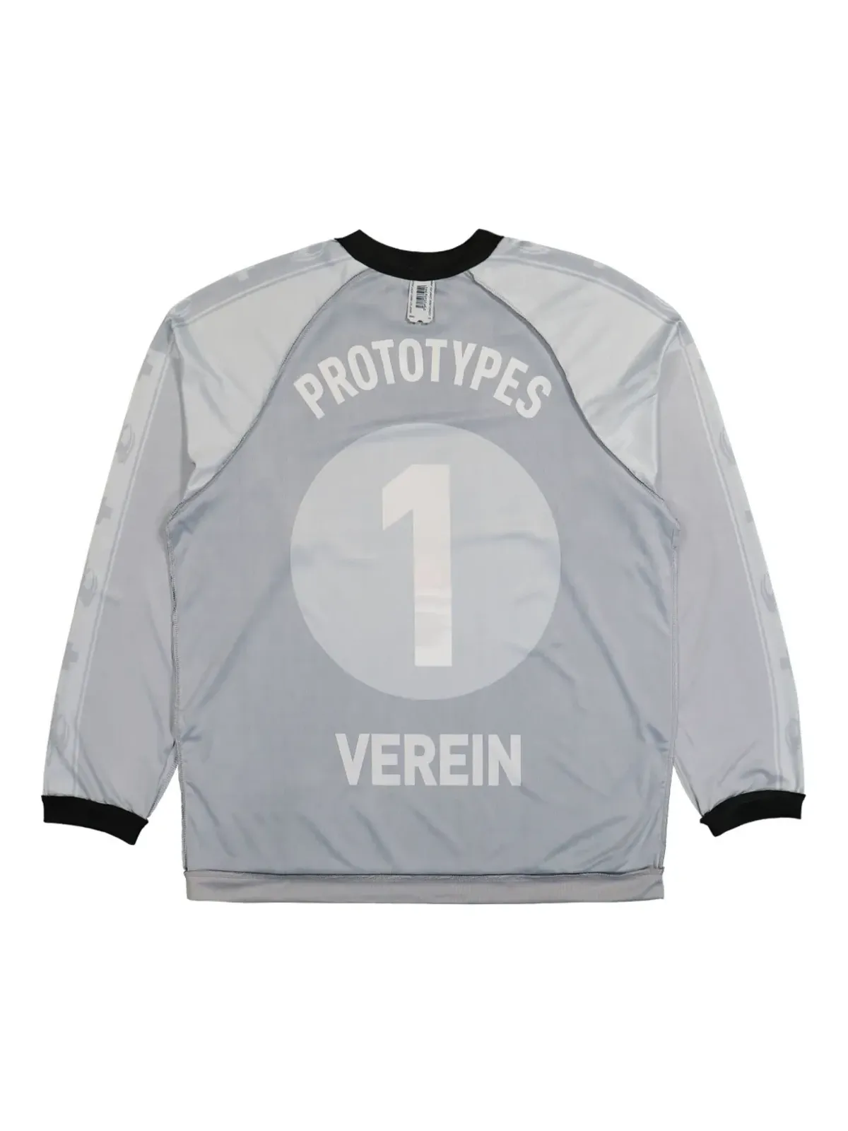 PROTOTYPES Inside Out Football T-Shirt - Grey - 画像2