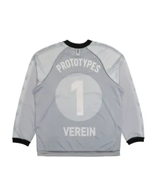 PROTOTYPES Inside Out Football T-Shirt - Grey - サムネイル2