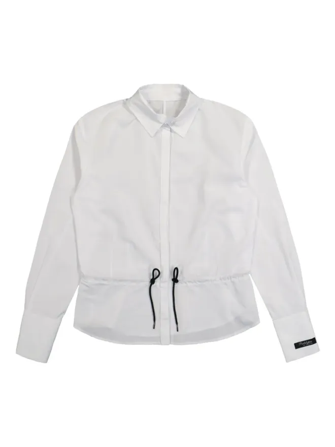 Prototypes PROTOTYPES Shoelace poplin shirt - Whiteの商品画像