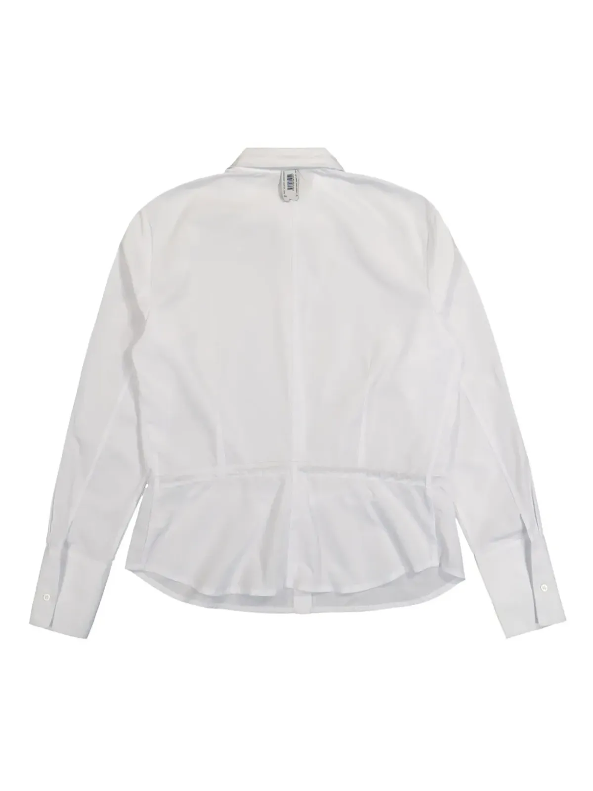 PROTOTYPES Shoelace poplin shirt - White - 画像2