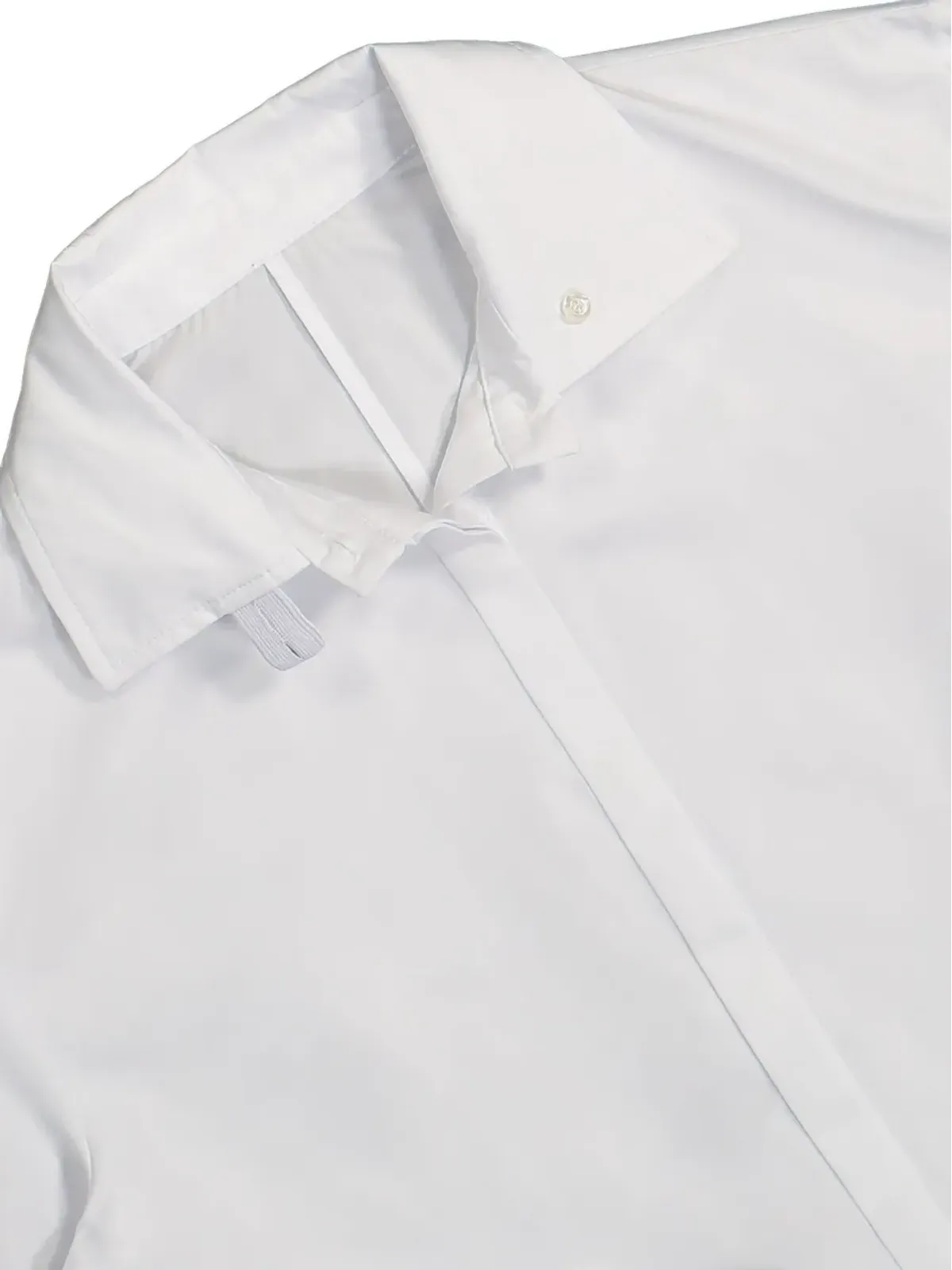 PROTOTYPES Shoelace poplin shirt - White - 画像3