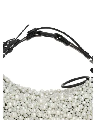 Innerraum パール装飾ショルダーバッグ - White - サムネイル4