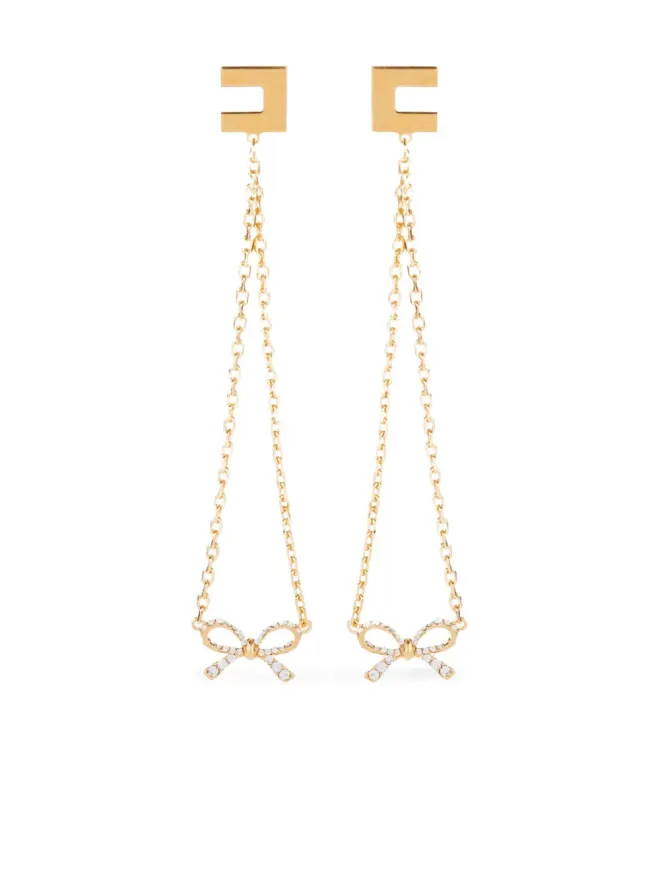 Elisabetta Franchi Elisabetta Franchi ロゴプレート イヤリングの商品画像