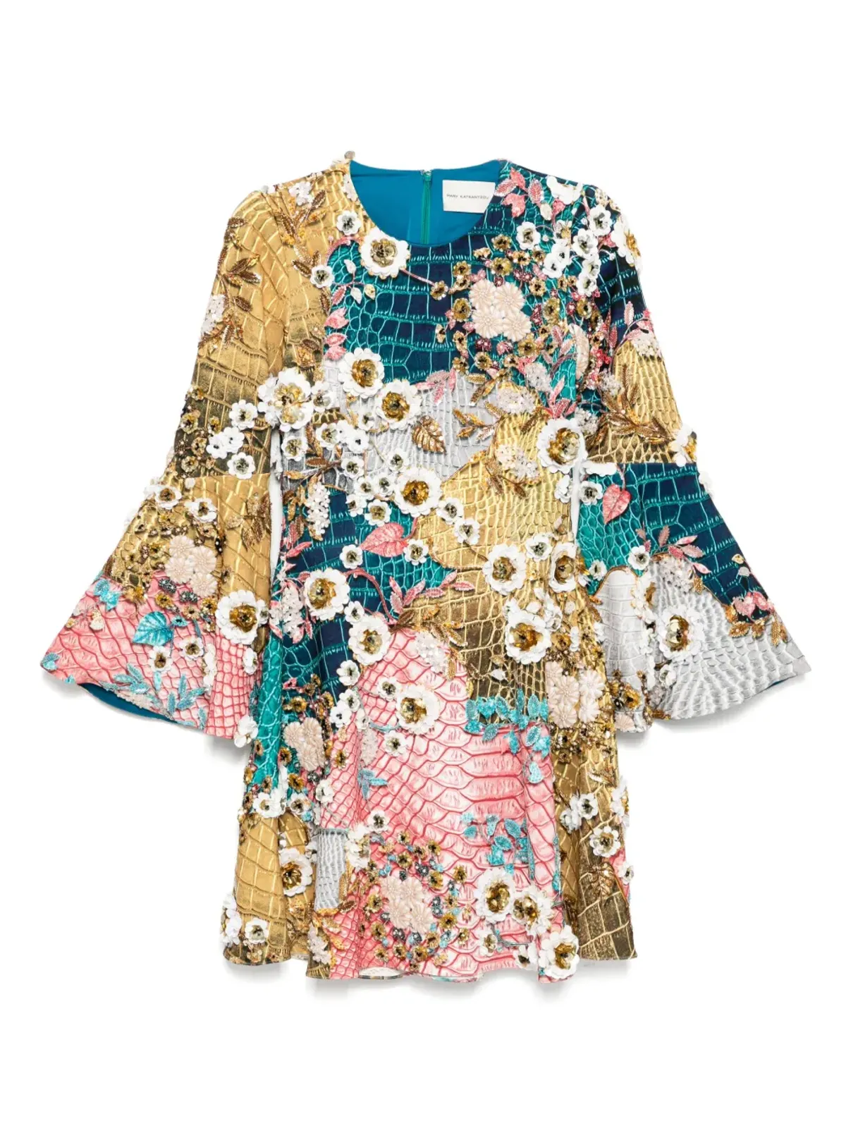 Mary Katrantzou Beamドレス（グリーン） - 画像1