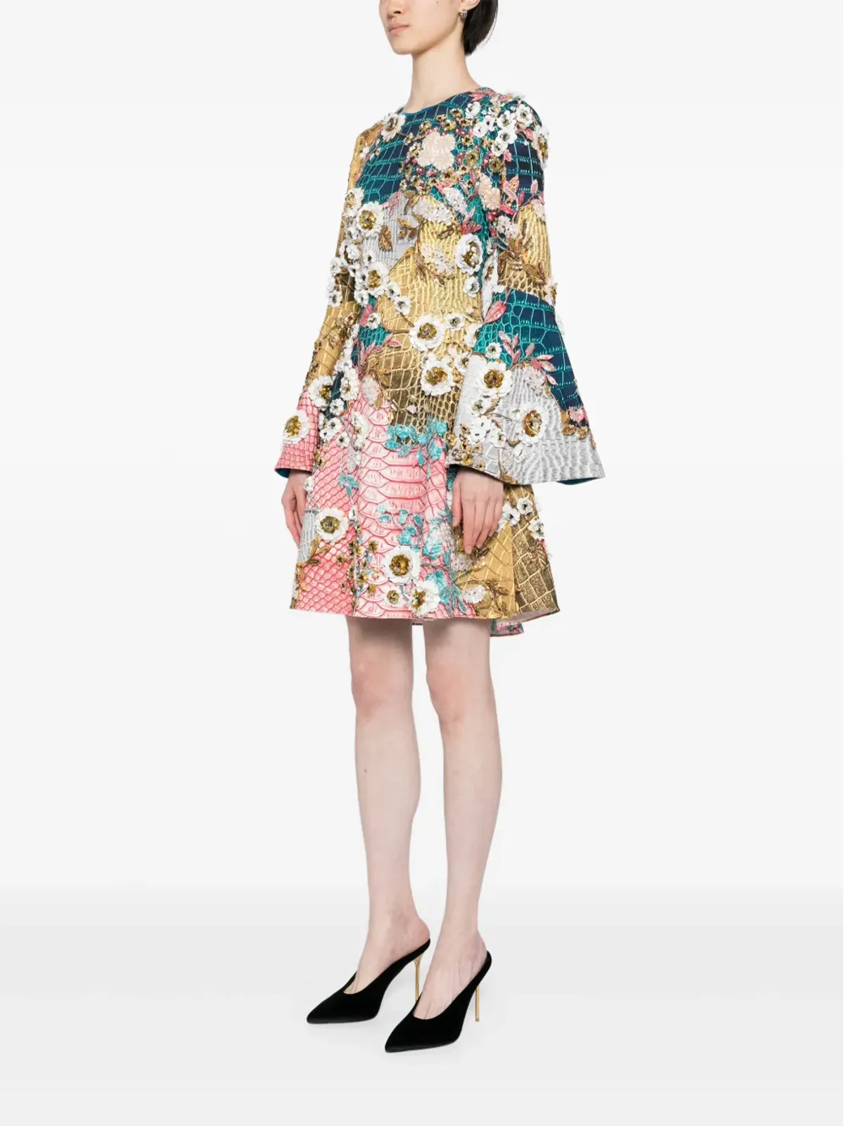 Mary Katrantzou Beamドレス（グリーン） - 画像3